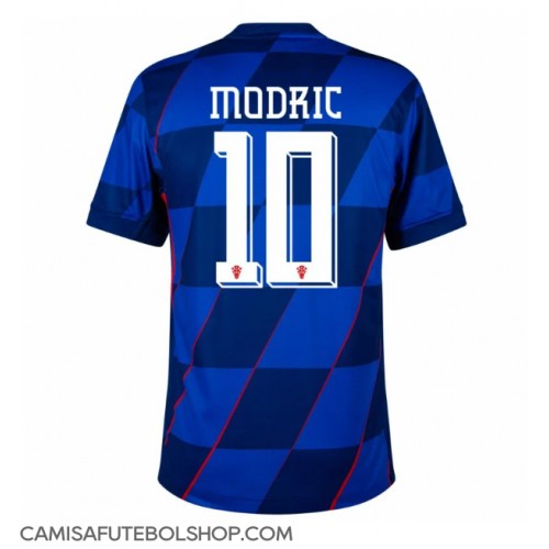 Camisa de time de futebol Croácia Luka Modric #10 Replicas 2º Equipamento Europeu 2024 Manga Curta